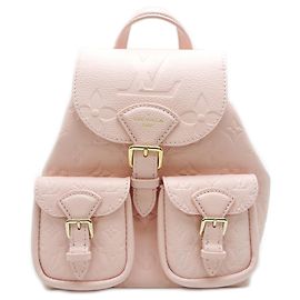 Louis Vuitton Pink Monogram Empreinte Backpack Pink