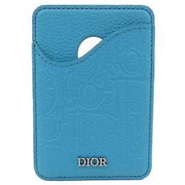 Porta biglietti da visita Christian Dior blu Blu