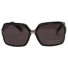 Dsquared2 DQ0044 Oversized Sunglasses in Black Acetate Black