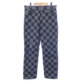 Louis Vuitton Denim-Jeans Blau Marineblau
