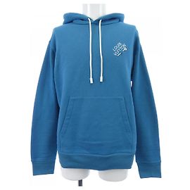 Sweat à capuche Louis Vuitton HNY56WIHN bleu coton Bleu