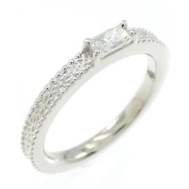 Autre Marque Pt900 Diamantring Silber