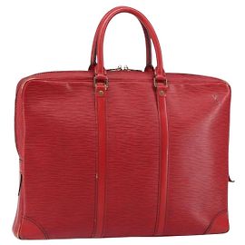 LOUIS VUITTON Epi Porte Documents Voyage Business Bag Red M54477 LV Auth 158150 Red