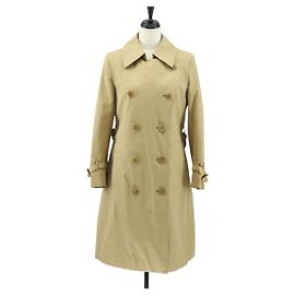 Autre Marque Burberrys Trenchcoat aus Baumwolle Beige Authentisch am9904 Beige