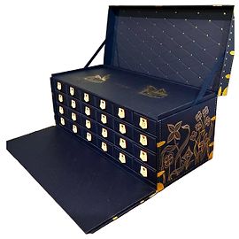 Calendario Louis Vuitton Colección 2025 "El Viaje de las Luces" Dorado Azul marino