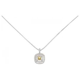 Autre Marque Colar de Diamante PT900 PT850 Prata