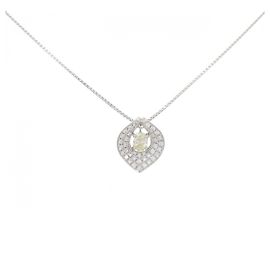 Autre Marque Collar de diamantes PT900 PT850 Plata