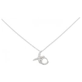 Collier en diamant en or blanc 750 Tiffany & Co. Doré