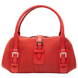 Bolso Senda de nobuk rojo LOEWE Roja