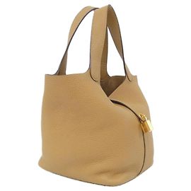 Bolsa Hermès Picotin Lock MM Marrom