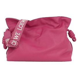 Clutch Flamenco Loewe A411FC1X83 Rosa Vermelho