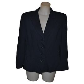 Max & Co Blue Wool and Viscose Jacket Size 44 Blue