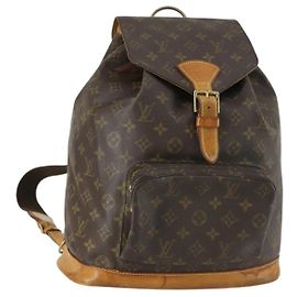 LOUIS VUITTON Monogram Montsouris GM Backpack M51135 LV Auth 156103 Monogram