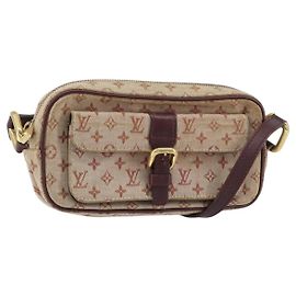 LOUIS VUITTON Bolsa de Ombro Monogram Mini Juliet MM Vermelha M92219 LV Auth gh1563 Vermelho