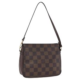 LOUIS VUITTON Make-up Tasche Damier Ebene N51982 Auth LV 159468 Damier ebene