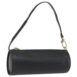 LOUIS VUITTON Bolsa Soufflot Epi Negra LV Auth BA9438 Negro