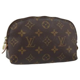 LOUIS VUITTON Monogram Pochette Cosmetic PM Pouch M43998 LV Auth BA9444 Monogram