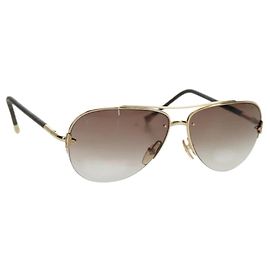 LOUIS VUITTON Petit Viola Pilot Sunglasses plastic Brown Z0571U LV Auth ka1397M Brown