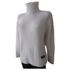 Polo Ralph Lauren Pull Col Roulé Coton Écru Écru