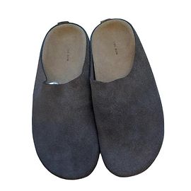 Beige suede mules The Row Beige