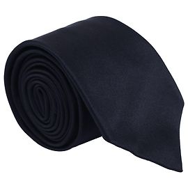 Cravatta semplice in seta nera Dolce & Gabbana Nero