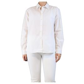 Totême Camicia di cotone bianca - taglia UK 10 Bianco