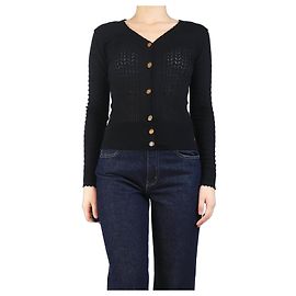 Vivienne Westwood Schwarze Vintage-Cardigan - Größe L Schwarz