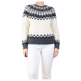 Nili Lotan Grau Alpaka-Mix Pullover - Größe S Grau