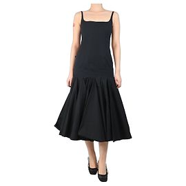 Jacquemus Vestido midi de agave negro - talla UK 8 Negro