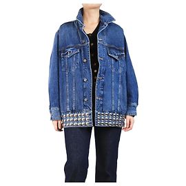Khaite Blue denim oversized studded jacket - size S Blue