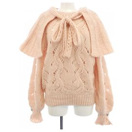 Jersey de punto Chanel rosa de algodón Rosa