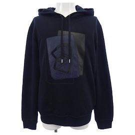 Hermès Sweat à capuche en coton Hermes Bleu Bleu Marine
