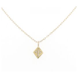 Autre Marque Au750 Diamant-Halskette Golden