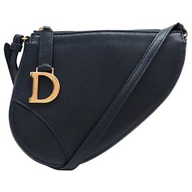 NUOVA BORSA A MANO CHRISTIAN DIOR RODEO SADDLE IN PELLE NERA Nero