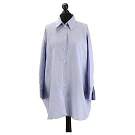 Camicia Acne Studios oversize in cotone blu Blu