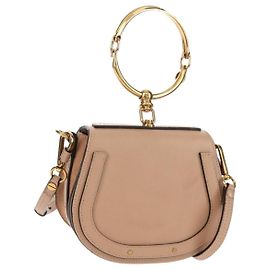 Chloé Bolsa transversal Chloe Nile em couro pequena Rosa