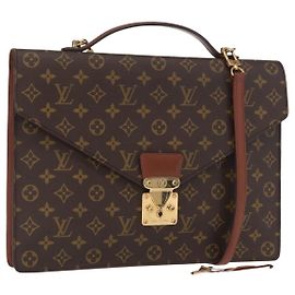 Louis Vuitton Monceau Handbag Monogram Canvas Brown