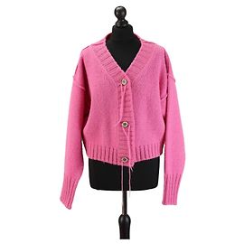 Cardigã de lã rosa Acne Studios Rosa