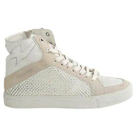 Zadig & Voltaire White leather sneakers White