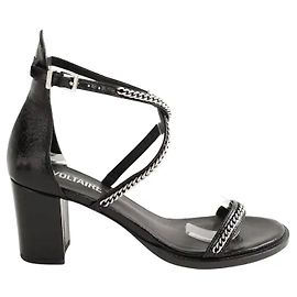 Zadig & Voltaire Black leather heels Black