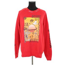 Autre Marque Maglione in cotone rosso Rosso