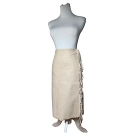 Stella Mc Cartney Vintage Stella McCartney vegane Lederrock beige XS Beige