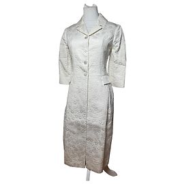 Robe Monogram Vintage Salvatore Ferragamo Blanche M Blanc