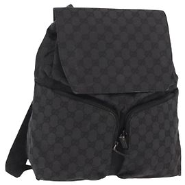 GUCCI GG Canvas Rucksack Schwarz 003 0238 Auth 152564 Schwarz