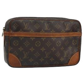 LOUIS VUITTON Clutch Compiegne 28 M51845 LV Auth BA9307 Monogramm