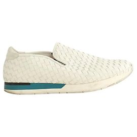 Bottega Veneta Baskets en cuir blanches Blanc