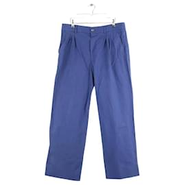 Gucci Blue cotton straight pants Blue