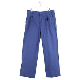 Gucci Pantalón recto de algodón azul Azul
