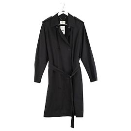 Sandro Trench in cotone nero Nero