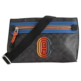 Coach Black leather bag Black